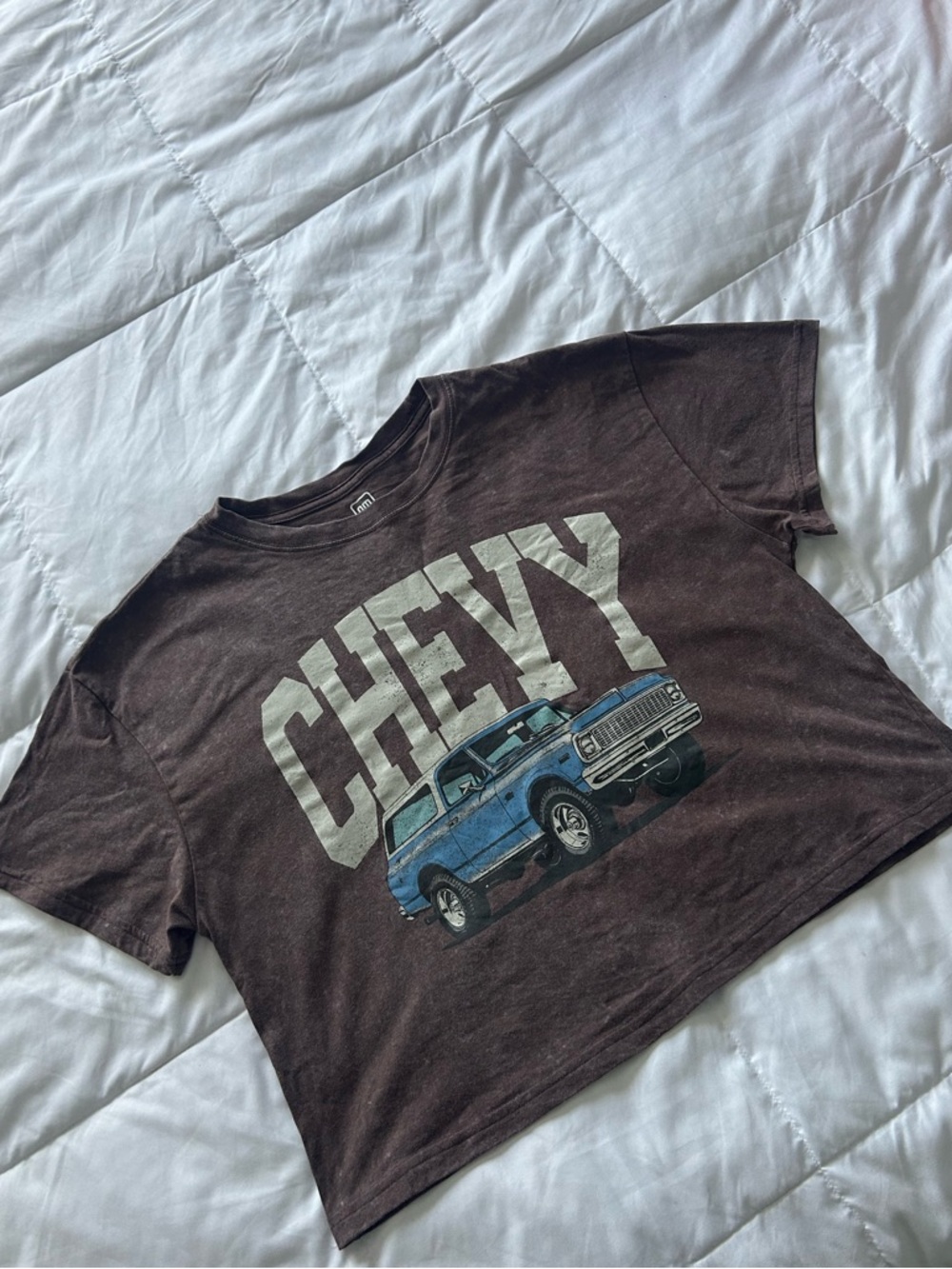Chevy Cropped Graphic Tee